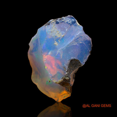 5.00 Cts Natural Ethiopian Fire Opal Loose Gemstone Fancy Rough 16x9x8 mm E-153