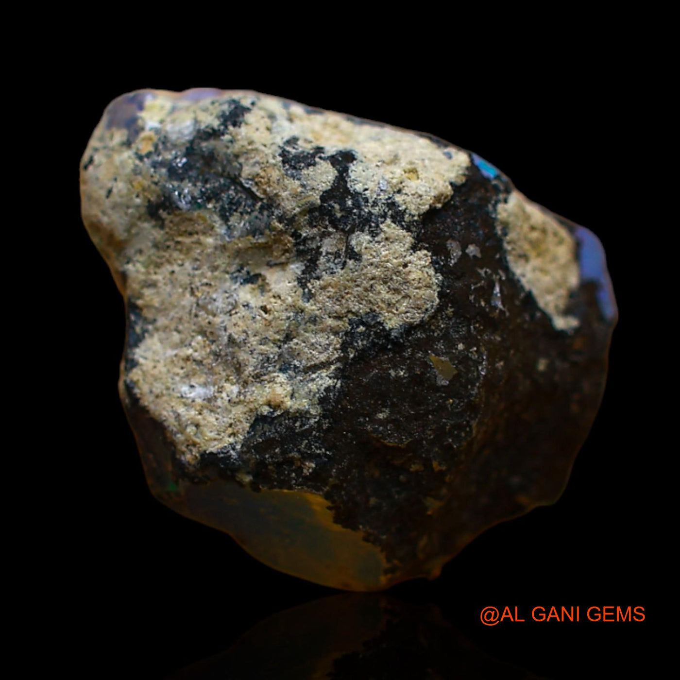 7.00 Cts Natural Ethiopian Fire Opal Loose Gemstone Fancy Rough 15x11x11 mm E-154