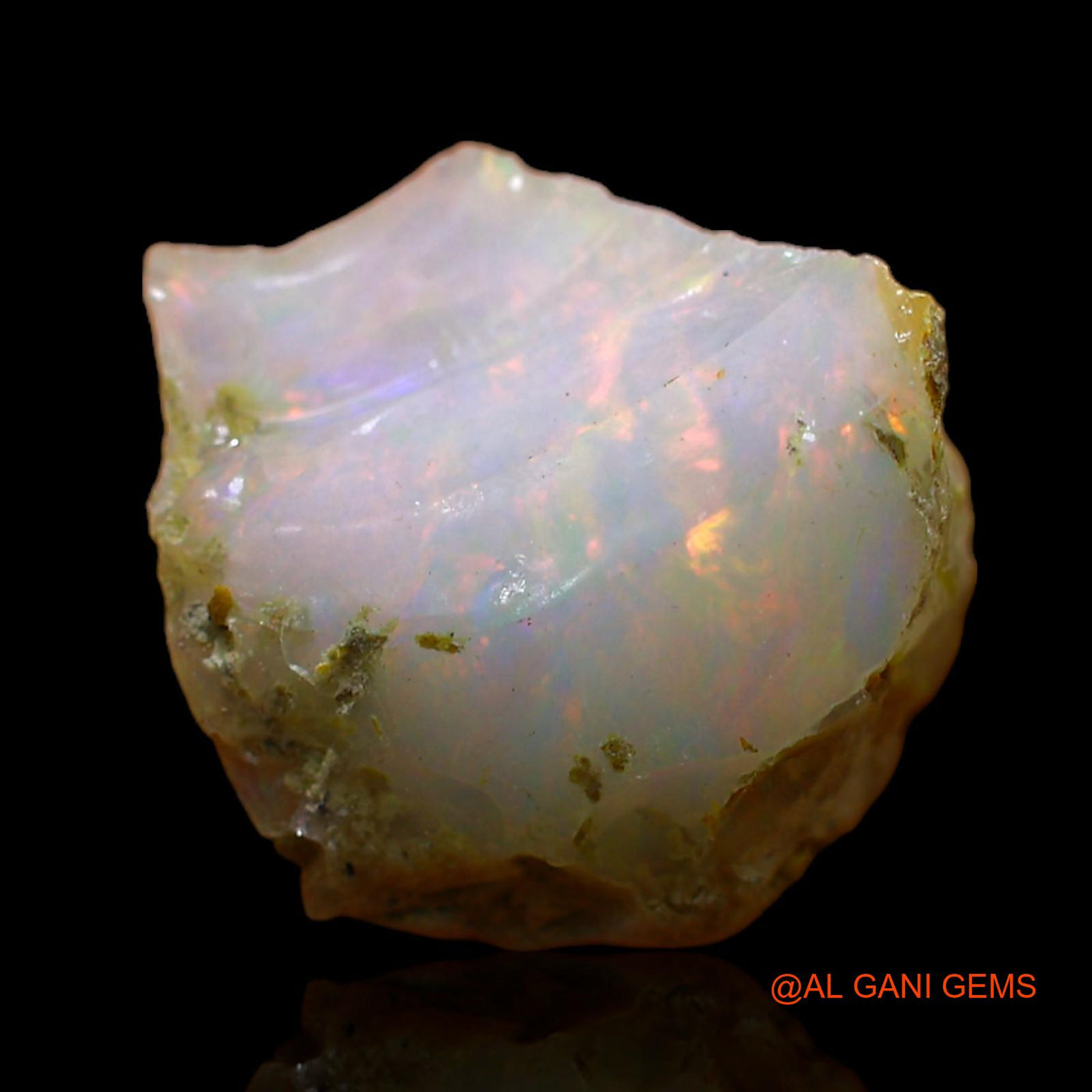 5.00 Cts Natural Ethiopian Fire Opal Fancy Rough Loose Gemstone For Jewelry 12x12x11 mm E-155