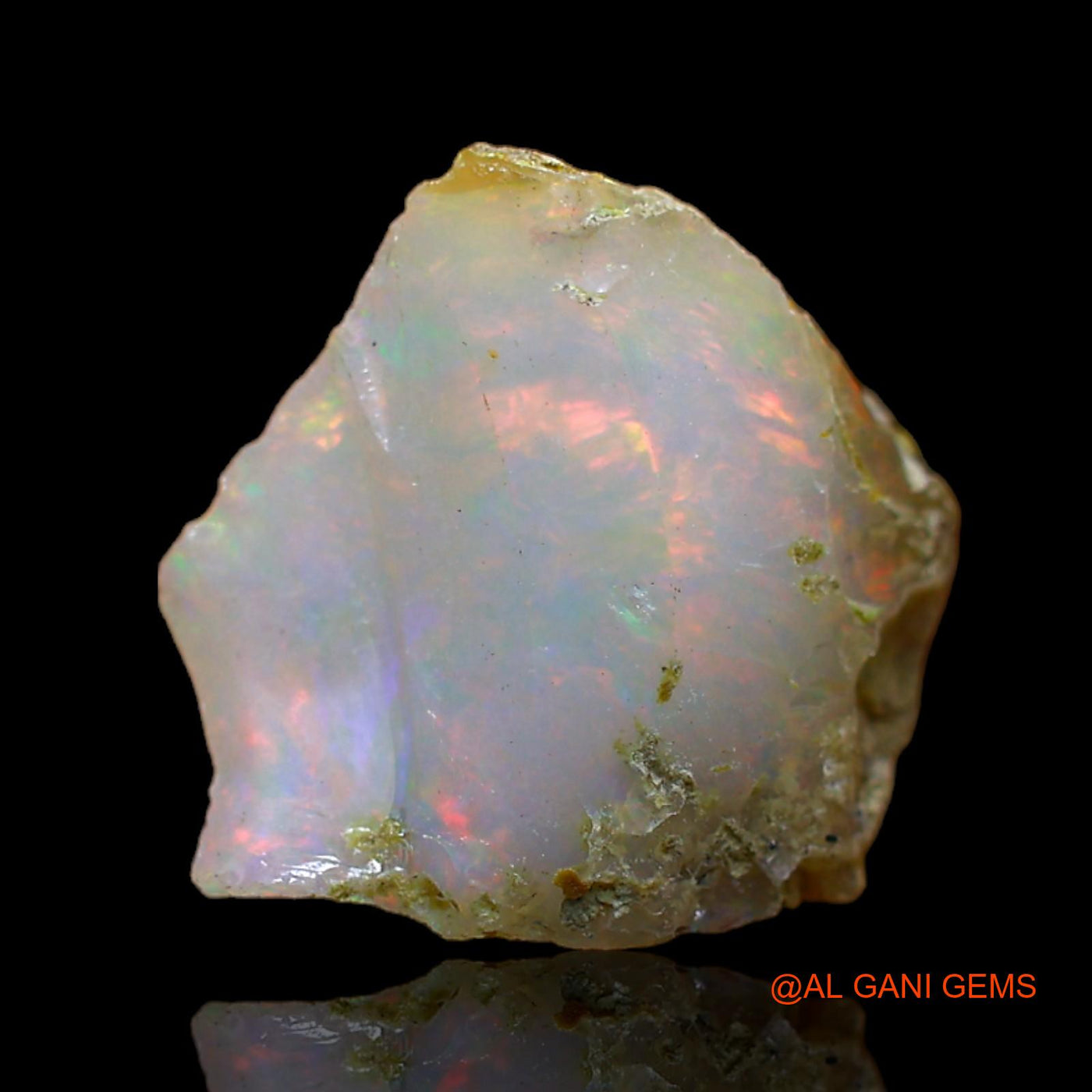 5.00 Cts Natural Ethiopian Fire Opal Fancy Rough Loose Gemstone For Jewelry 12x12x11 mm E-155