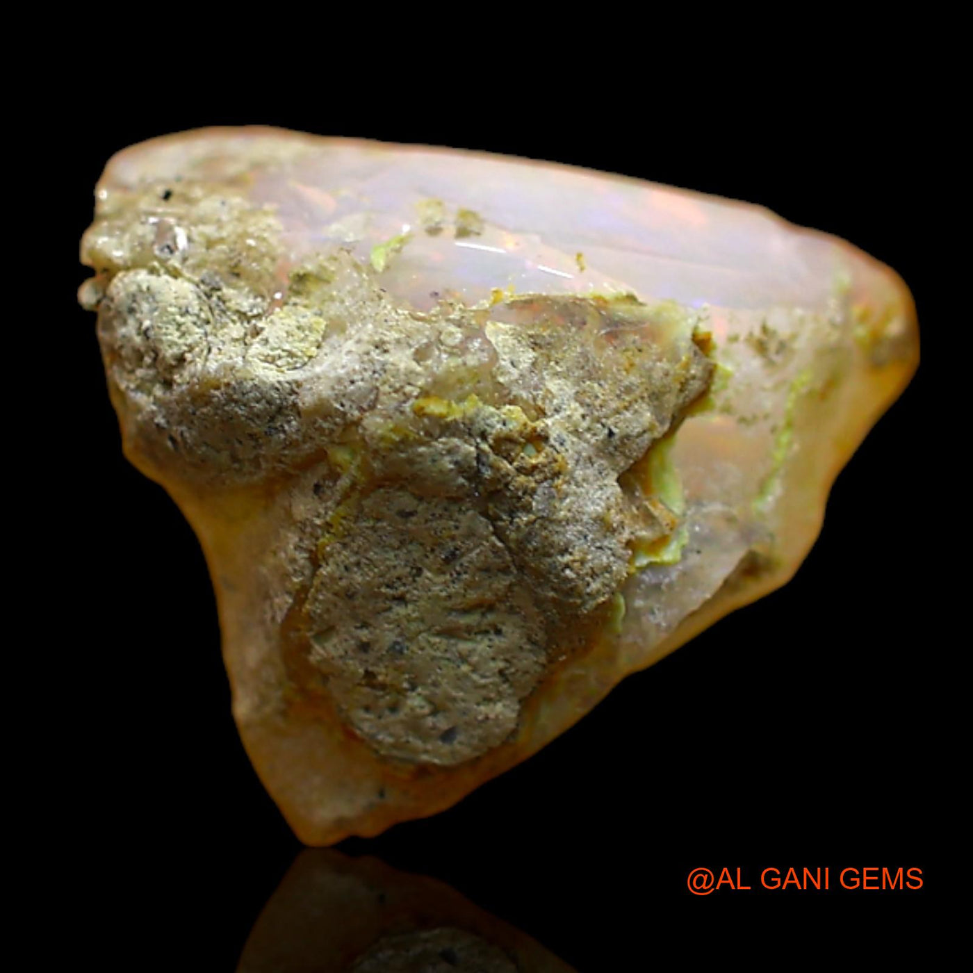5.00 Cts Natural Ethiopian Fire Opal Fancy Rough Loose Gemstone For Jewelry 12x12x11 mm E-155