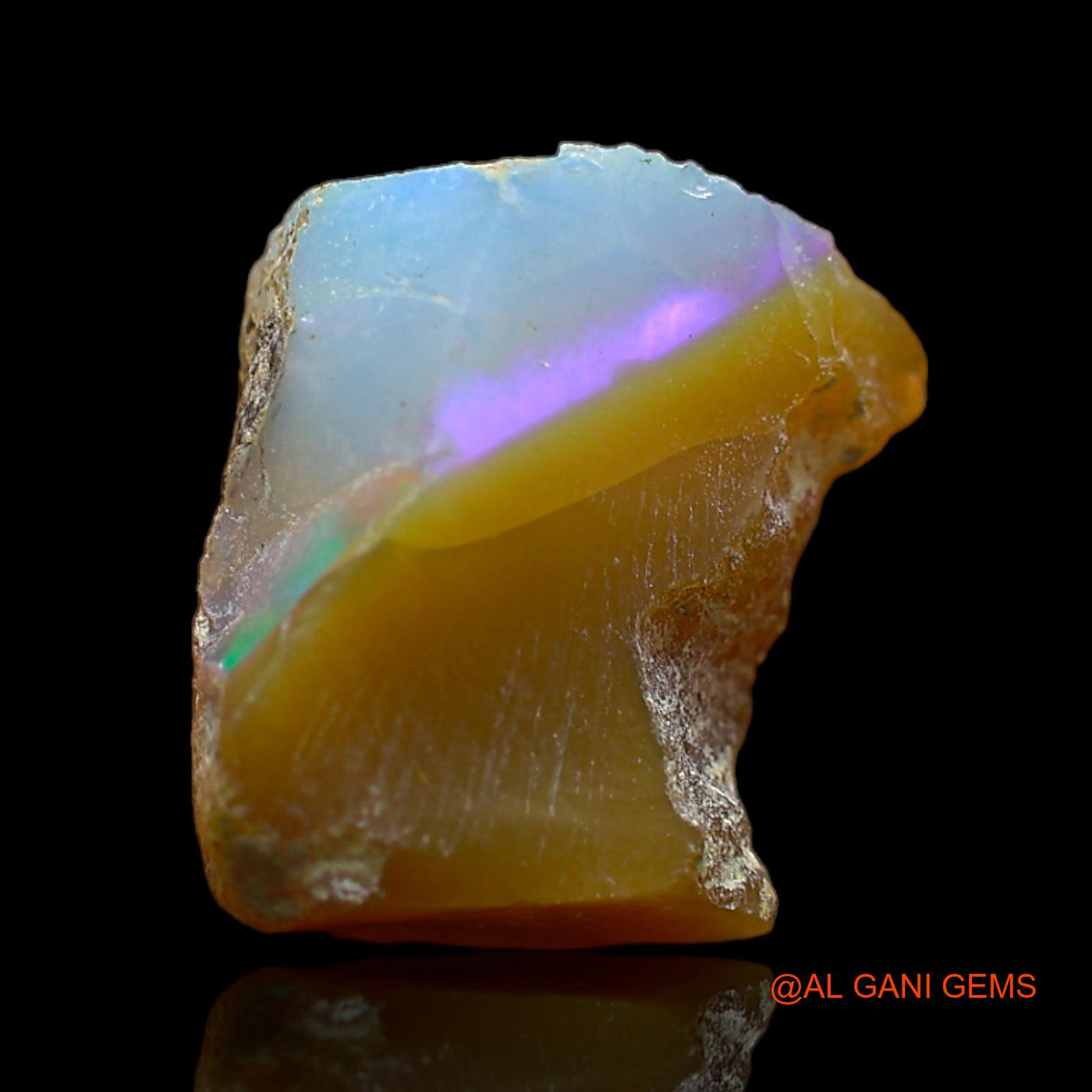 6.00 Cts Unheated Ethiopian Fire Opal Loose Gemstone Fancy Rough Natural 13x12x7 mm E-156