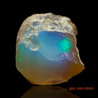 6.00 Cts Unheated Ethiopian Fire Opal Loose Gemstone Fancy Rough Natural 13x12x7 mm E-156