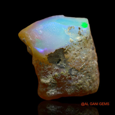 6.00 Cts Unheated Ethiopian Fire Opal Loose Gemstone Fancy Rough Natural 13x12x7 mm E-156