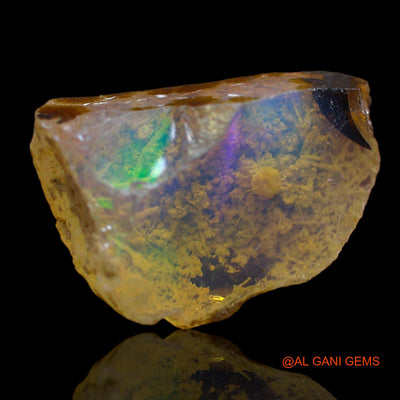 5.00 Cts Natural Ethiopian Fire Opal Loose Gemstone Fancy Rough 15x11x6 mm E-157