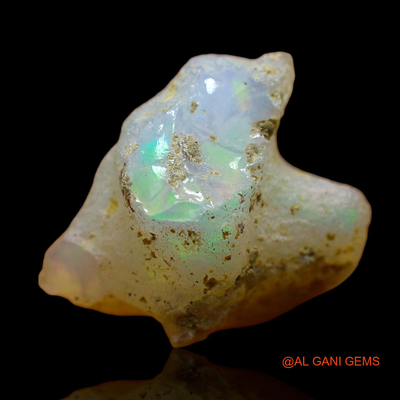 8.00 Cts Unheated Ethiopian Fire Opal Loose Gemstone Fancy Rough Natural 16x13x12 mm E-159