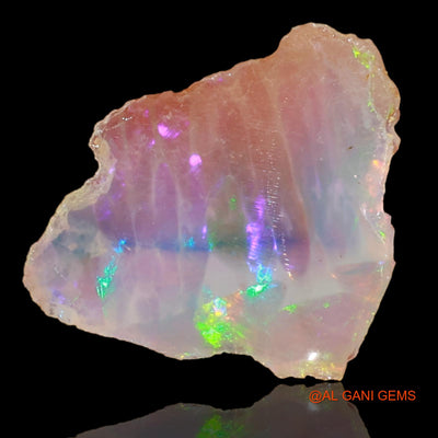 Natural Untreated Fire Opal Loose Gemstone Fancy Rough From Ethiopia 1.00 Cts 14x14x1 mm E-15