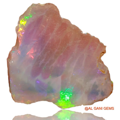 Natural Untreated Fire Opal Loose Gemstone Fancy Rough From Ethiopia 1.00 Cts 14x14x1 mm E-15