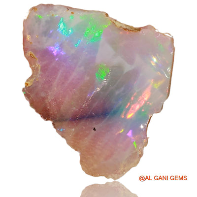 Natural Untreated Fire Opal Loose Gemstone Fancy Rough From Ethiopia 1.00 Cts 14x14x1 mm E-15