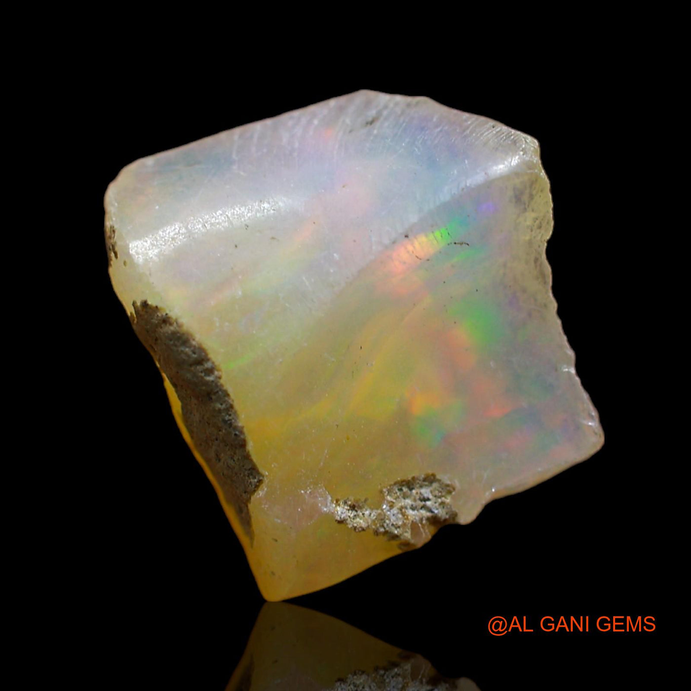5.00 Cts Unheated Ethiopian Fire Opal Loose Gemstone Fancy Rough Natural 13x11x7 mm E-160