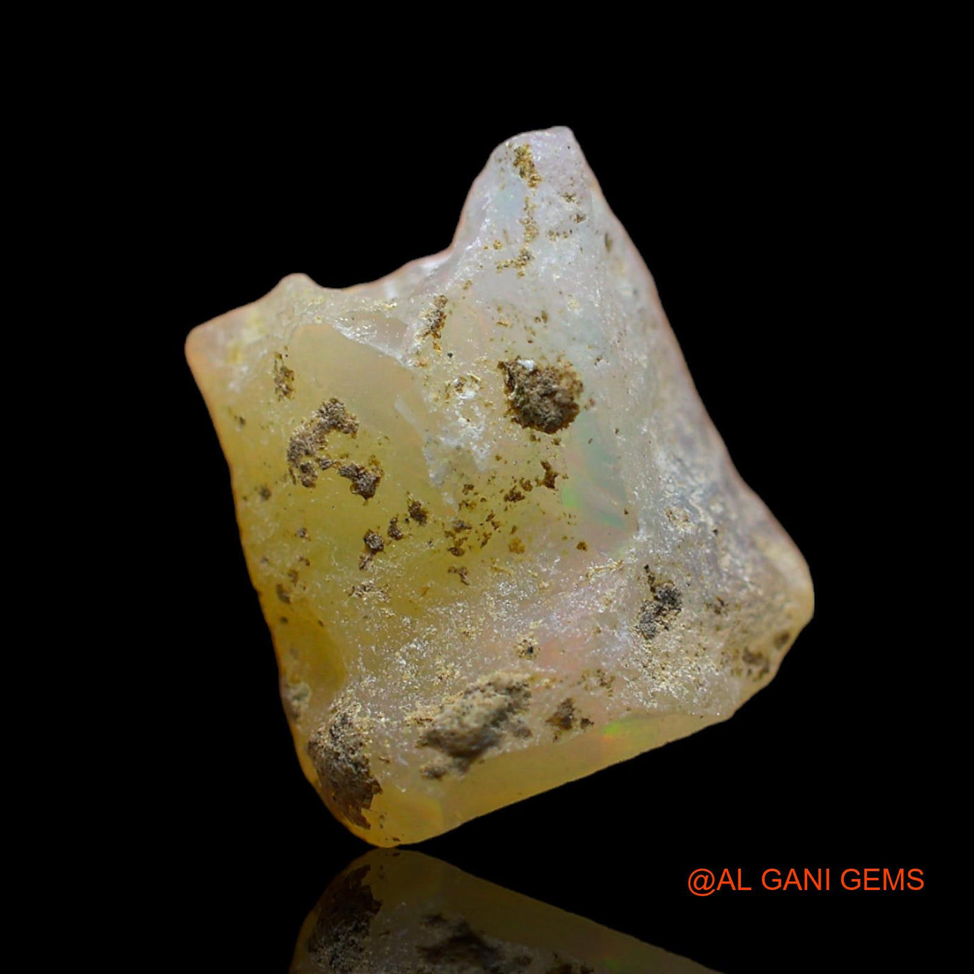 5.00 Cts Unheated Ethiopian Fire Opal Loose Gemstone Fancy Rough Natural 13x11x7 mm E-160