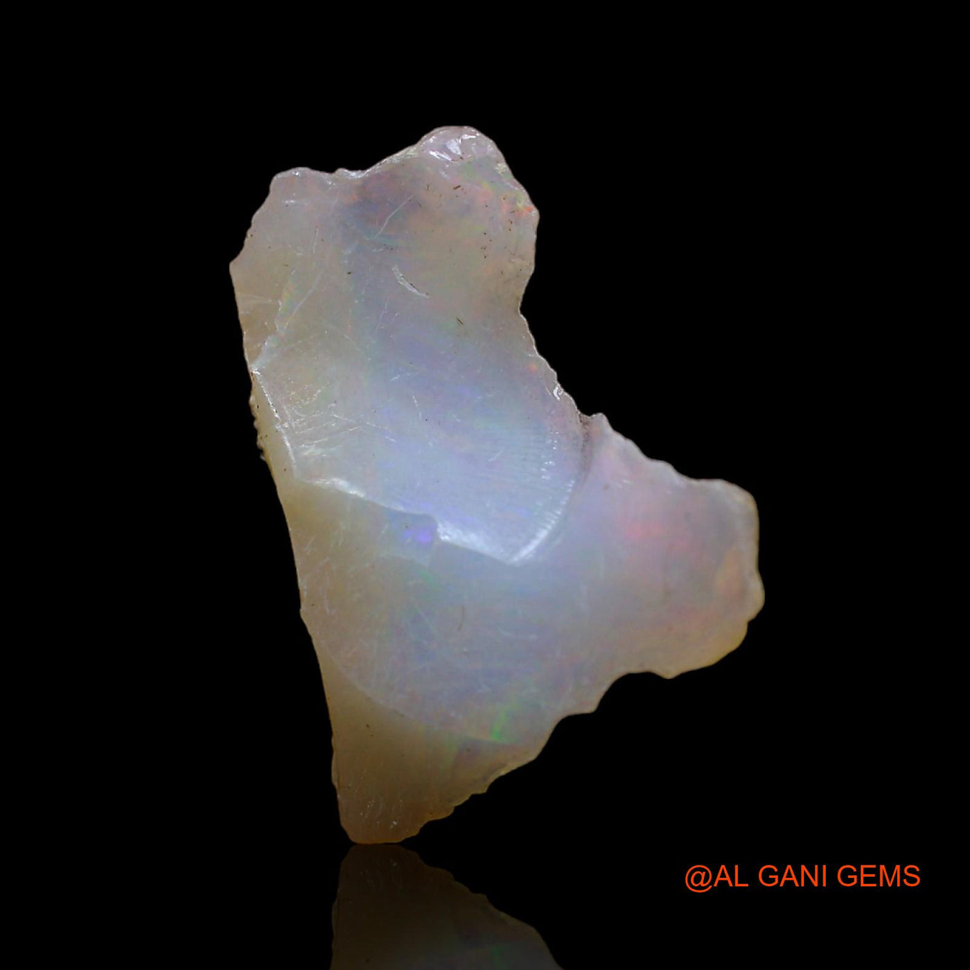 4.00 Cts Natural Ethiopian Fire Opal Loose Gemstone Fancy Rough 18x12x6 mm E-161