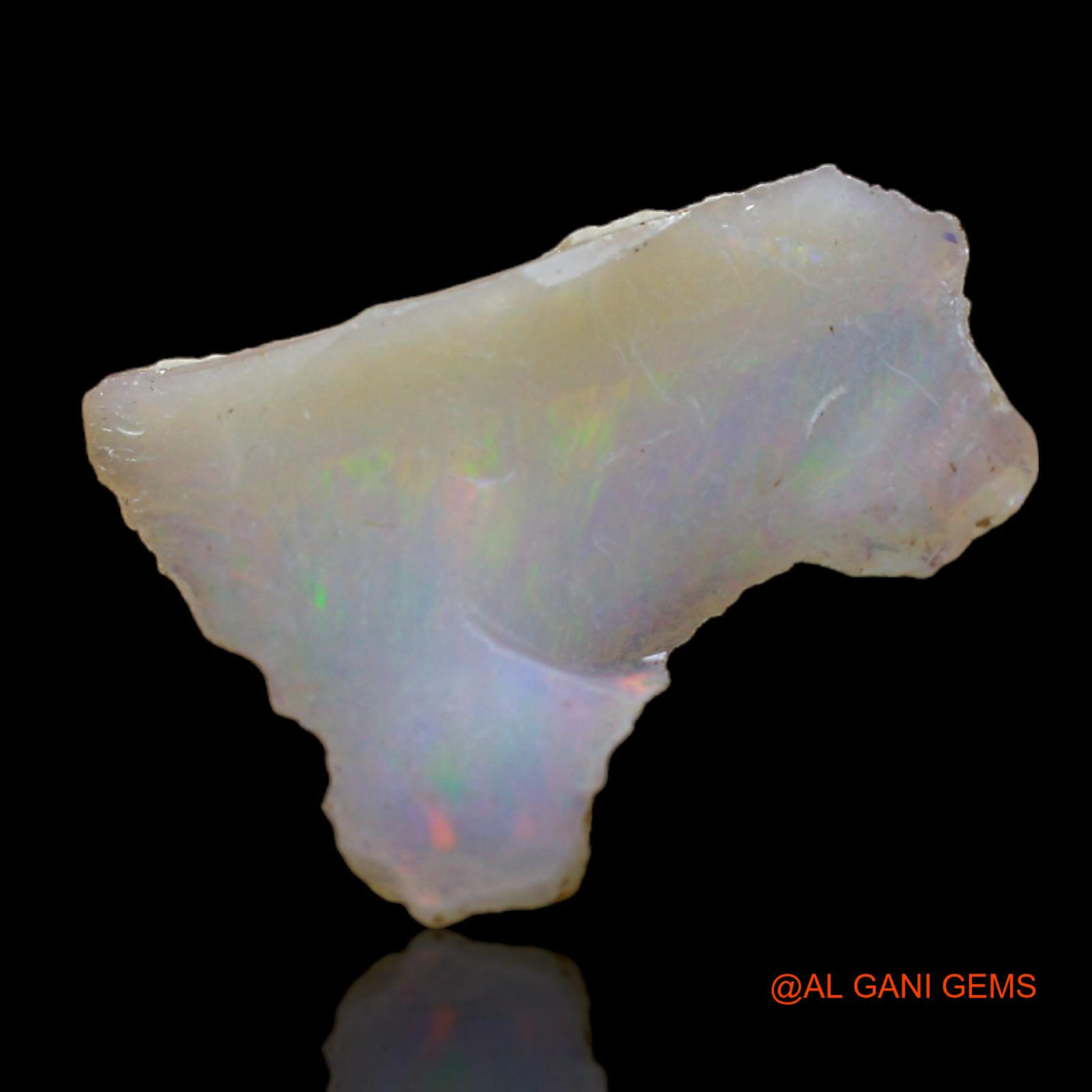 4.00 Cts Natural Ethiopian Fire Opal Loose Gemstone Fancy Rough 18x12x6 mm E-161