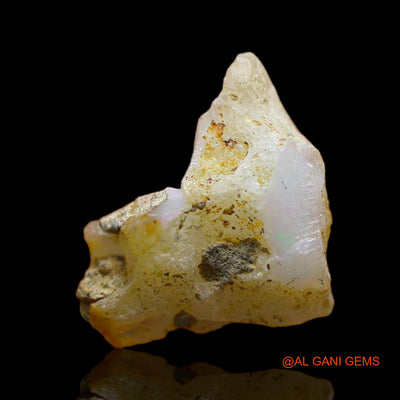 Natural Untreated Fire Opal Loose Gemstone Fancy Rough From Ethiopia 5.00 Cts 15x14x5 mm E-162