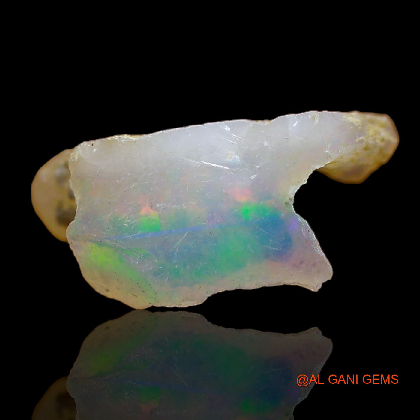 4.00 Cts Natural Ethiopian Fire Opal Loose Gemstone Fancy Rough 18x12x7 mm E-163