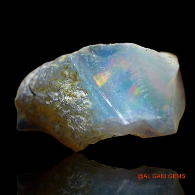 Natural Untreated Fire Opal Loose Gemstone Fancy Rough From Ethiopia 6.00 Cts 16x9x8 mm E-164