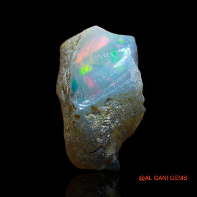 Natural Untreated Fire Opal Loose Gemstone Fancy Rough From Ethiopia 6.00 Cts 16x9x8 mm E-164