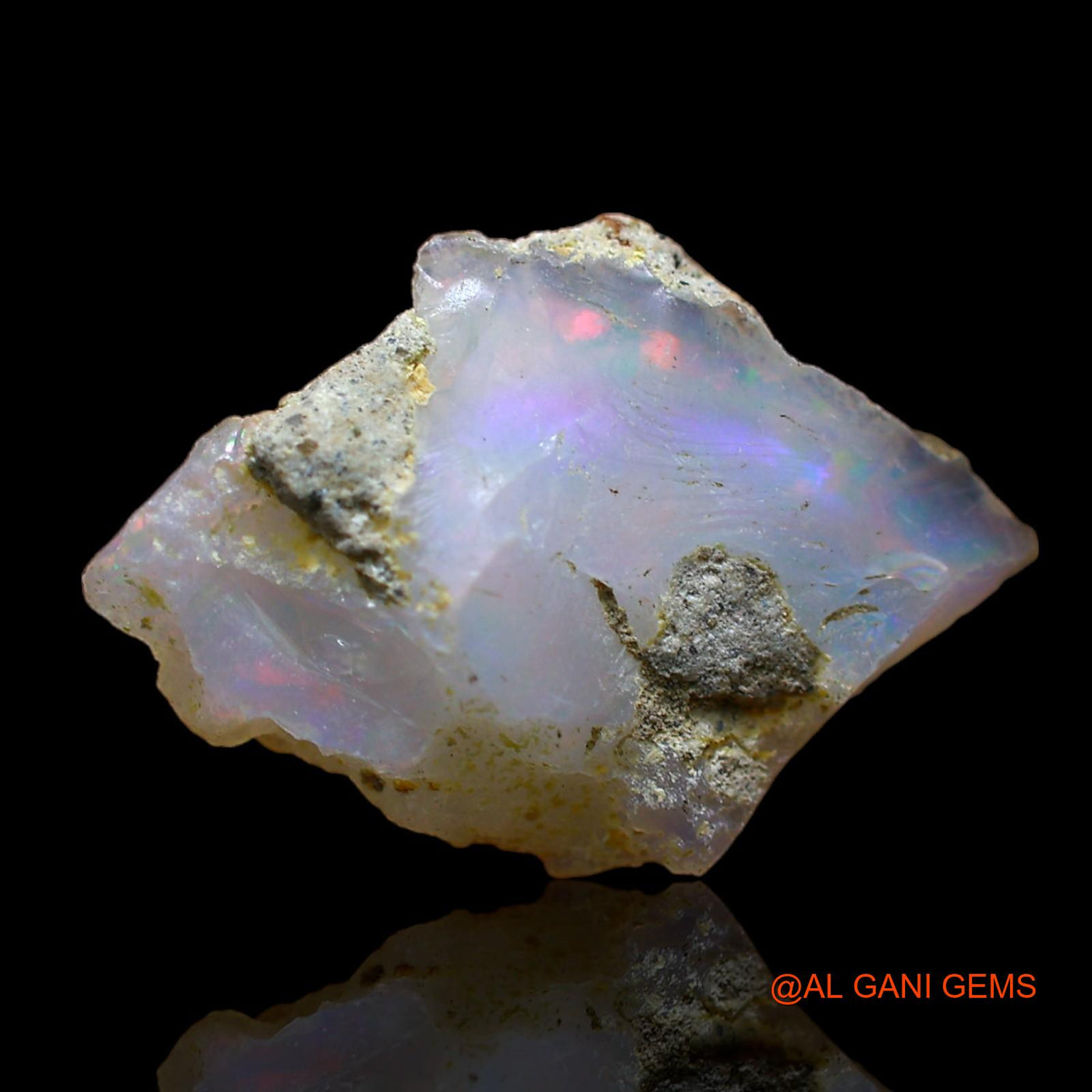 4.00 Cts Natural Ethiopian Fire Opal Fancy Rough Loose Gemstone For Jewelry 20x13x7 mm E-166