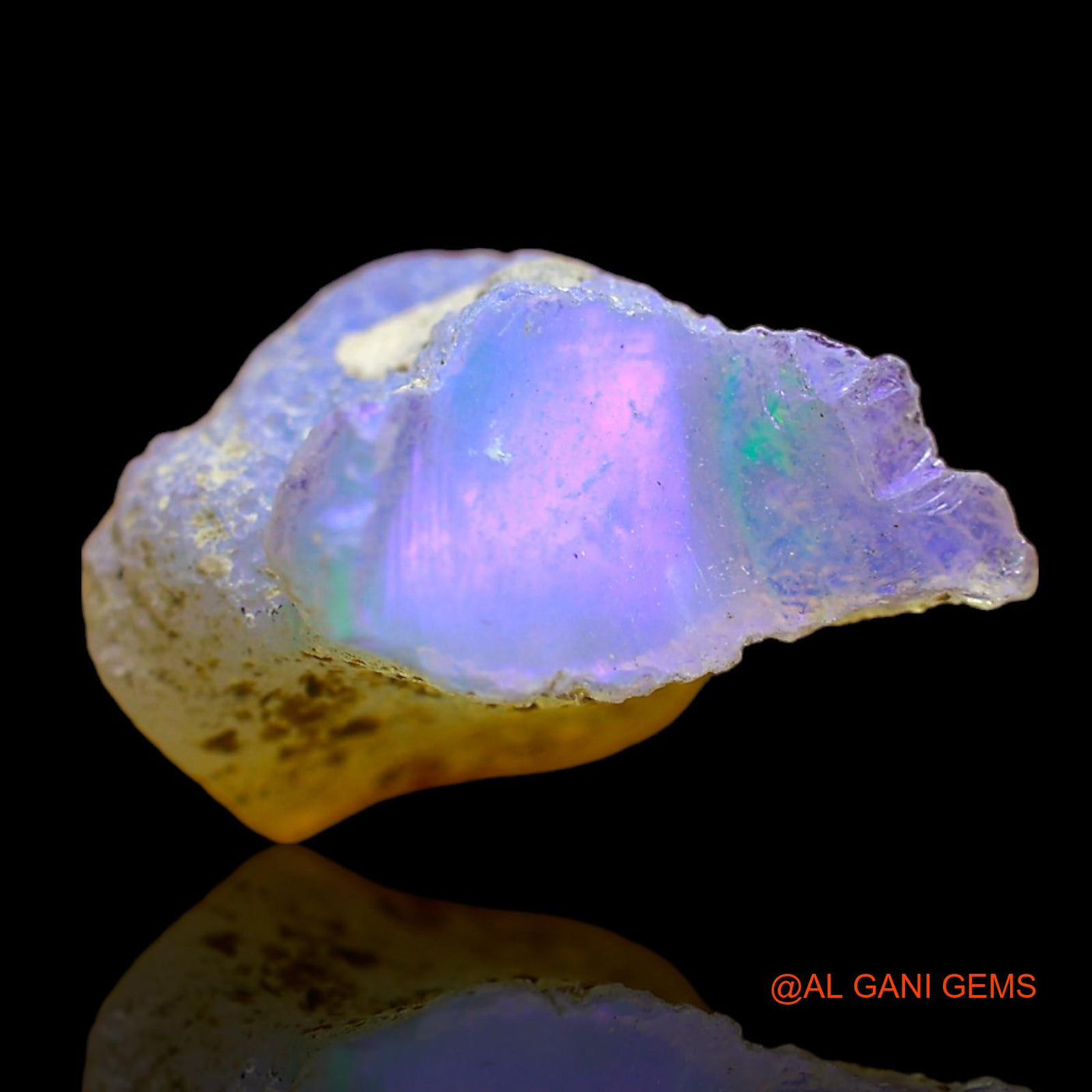 6.00 Cts Natural Ethiopian Fire Opal Fancy Rough Loose Gemstone For Jewelry 18x16x9 mm E-167