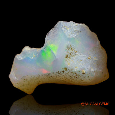 Natural Untreated Fire Opal Loose Gemstone Fancy Rough From Ethiopia 7.00 Cts 16x15x7 mm E-168