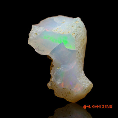 Natural Untreated Fire Opal Loose Gemstone Fancy Rough From Ethiopia 7.00 Cts 16x15x7 mm E-168