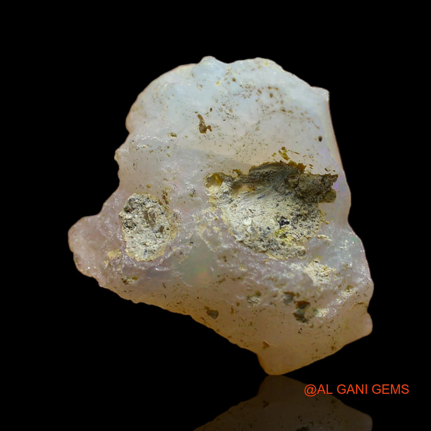 Natural Untreated Fire Opal Loose Gemstone Fancy Rough From Ethiopia 7.00 Cts 16x15x7 mm E-168