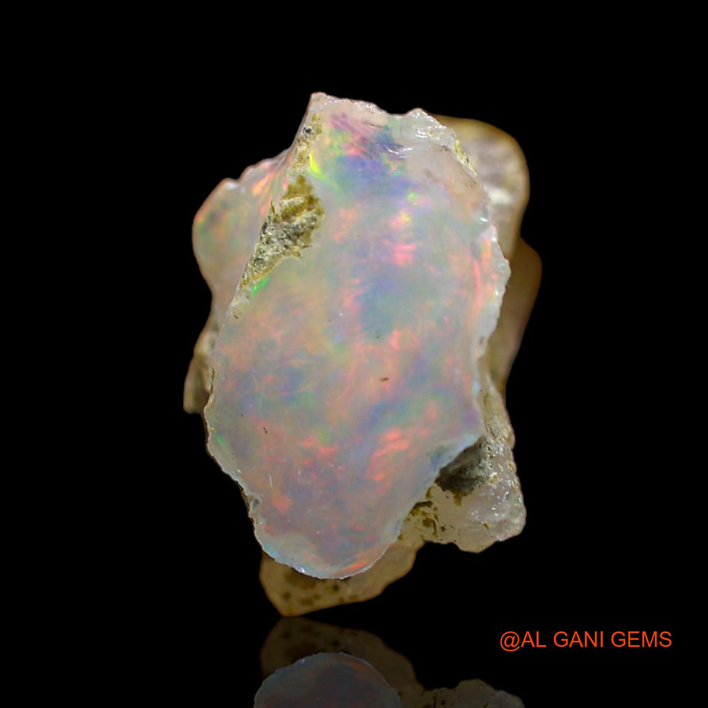 6.00 Cts Unheated Ethiopian Fire Opal Loose Gemstone Fancy Rough Natural 14x12x5 mm E-169