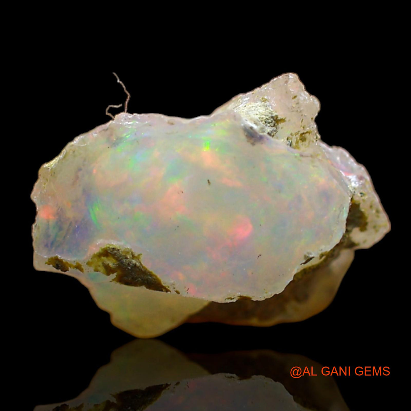 6.00 Cts Unheated Ethiopian Fire Opal Loose Gemstone Fancy Rough Natural 14x12x5 mm E-169
