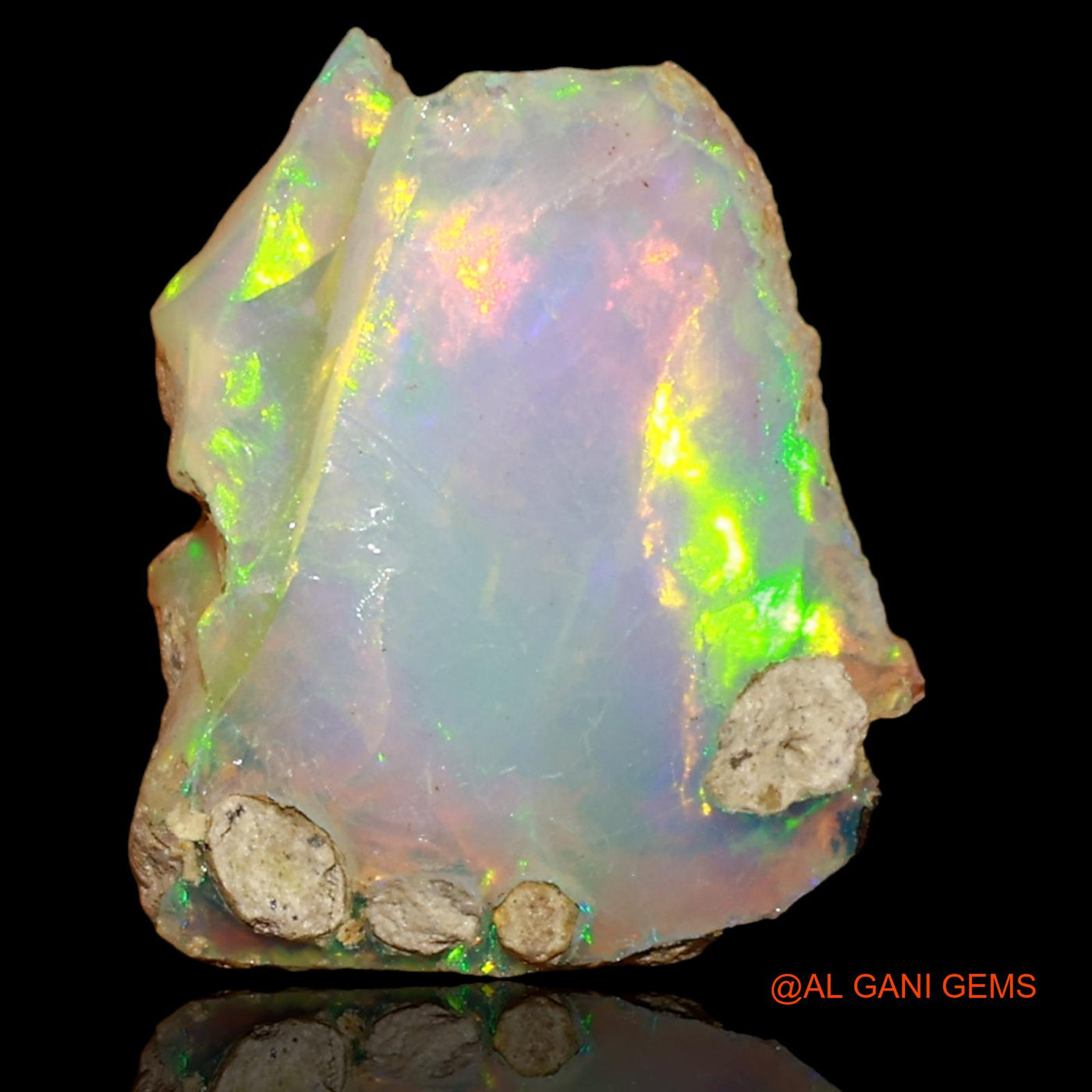 4.00 Cts Natural Ethiopian Fire Opal Loose Gemstone Fancy Rough 15x12x6 mm E-16