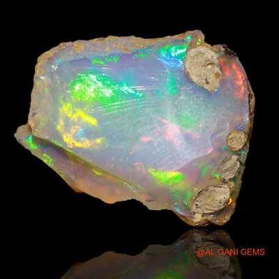 4.00 Cts Natural Ethiopian Fire Opal Loose Gemstone Fancy Rough 15x12x6 mm E-16