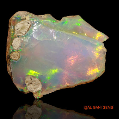 4.00 Cts Natural Ethiopian Fire Opal Loose Gemstone Fancy Rough 15x12x6 mm E-16