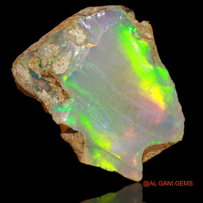 4.00 Cts Natural Ethiopian Fire Opal Loose Gemstone Fancy Rough 15x12x6 mm E-16