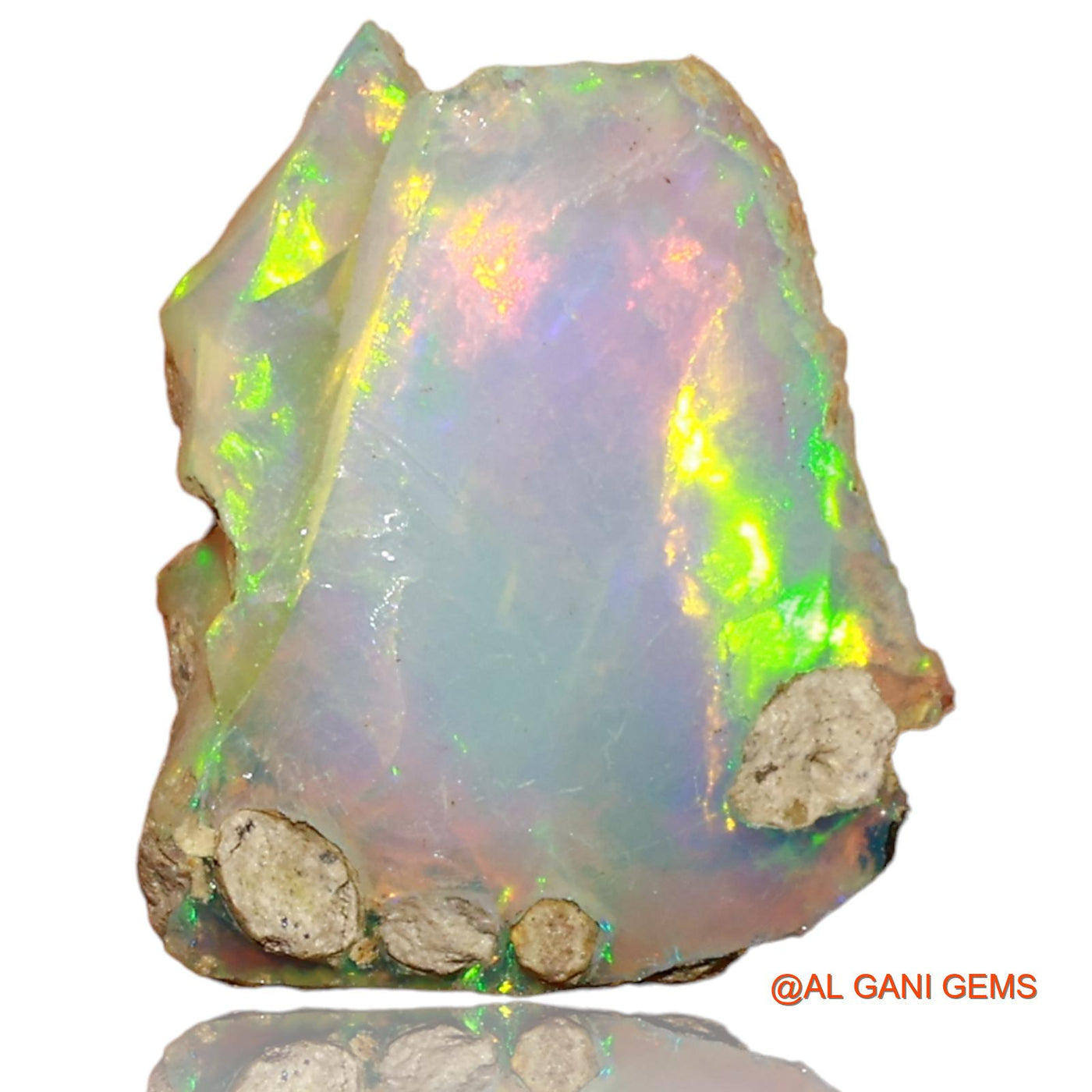 4.00 Cts Natural Ethiopian Fire Opal Loose Gemstone Fancy Rough 15x12x6 mm E-16