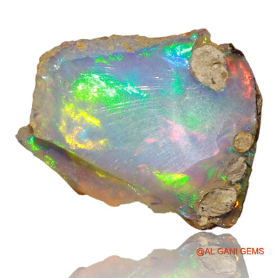4.00 Cts Natural Ethiopian Fire Opal Loose Gemstone Fancy Rough 15x12x6 mm E-16