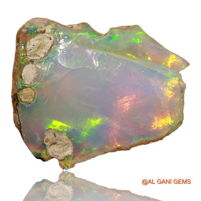 4.00 Cts Natural Ethiopian Fire Opal Loose Gemstone Fancy Rough 15x12x6 mm E-16