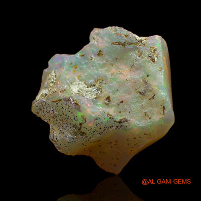 Natural Fire Opal Gemstone 6.00 Cts Loose Fancy Rough From Ethiopia 14x14x9 mm E-170