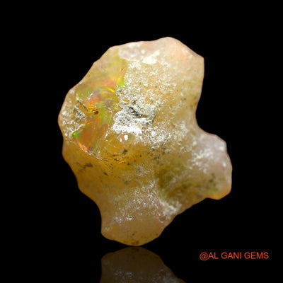 Natural Untreated Fire Opal Loose Gemstone Fancy Rough From Ethiopia 5.00 Cts 15x12x6 mm E-171
