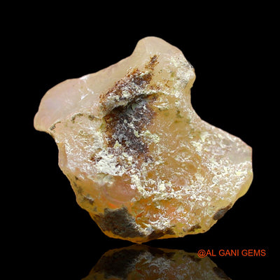Natural Untreated Fire Opal Loose Gemstone Fancy Rough From Ethiopia 5.00 Cts 15x12x6 mm E-171