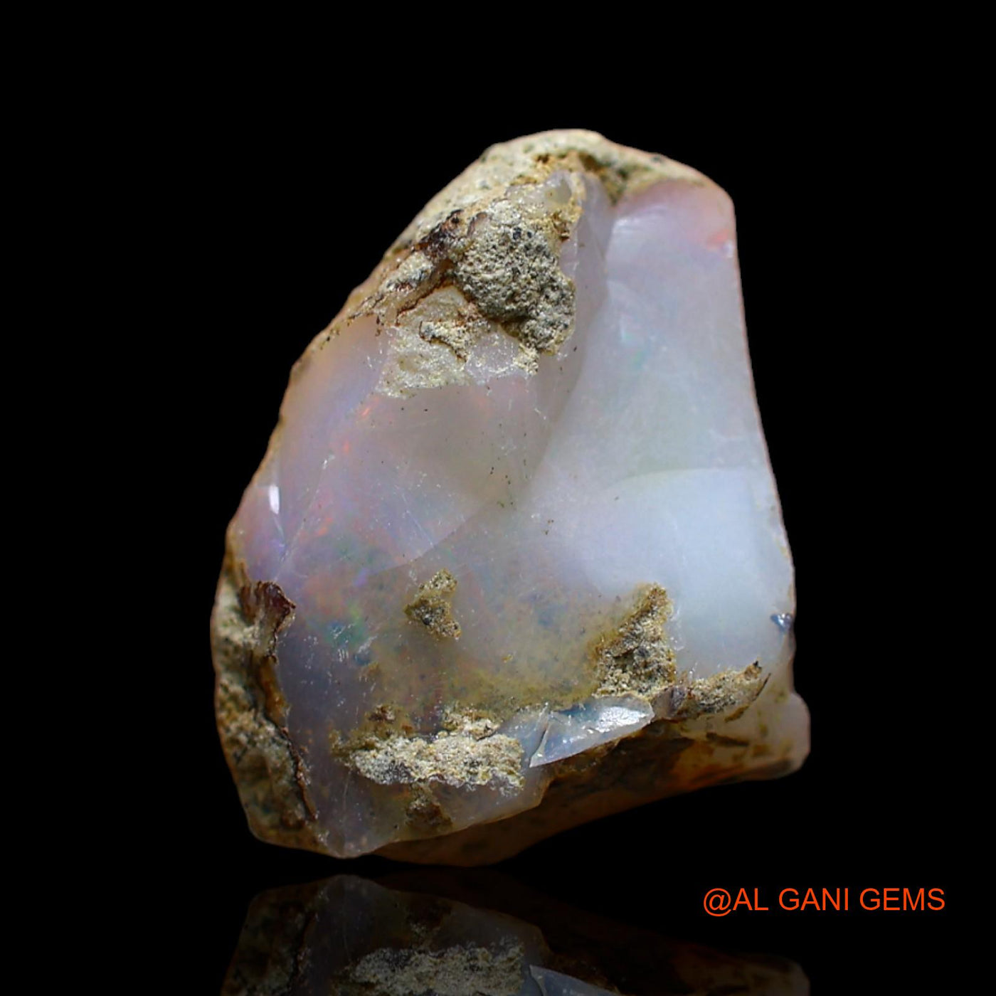 5.00 Cts Natural Ethiopian Fire Opal Loose Gemstone Fancy Rough 13x12x6 mm E-174