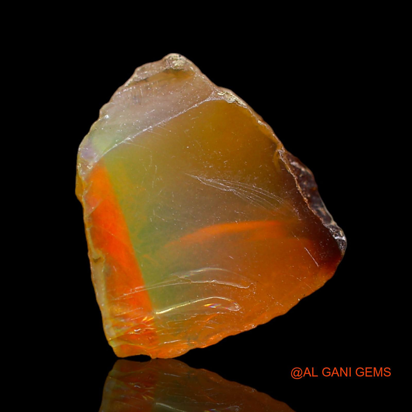 5.00 Cts Natural Ethiopian Fire Opal Fancy Rough Loose Gemstone For Jewelry 14x13x6 mm E-176