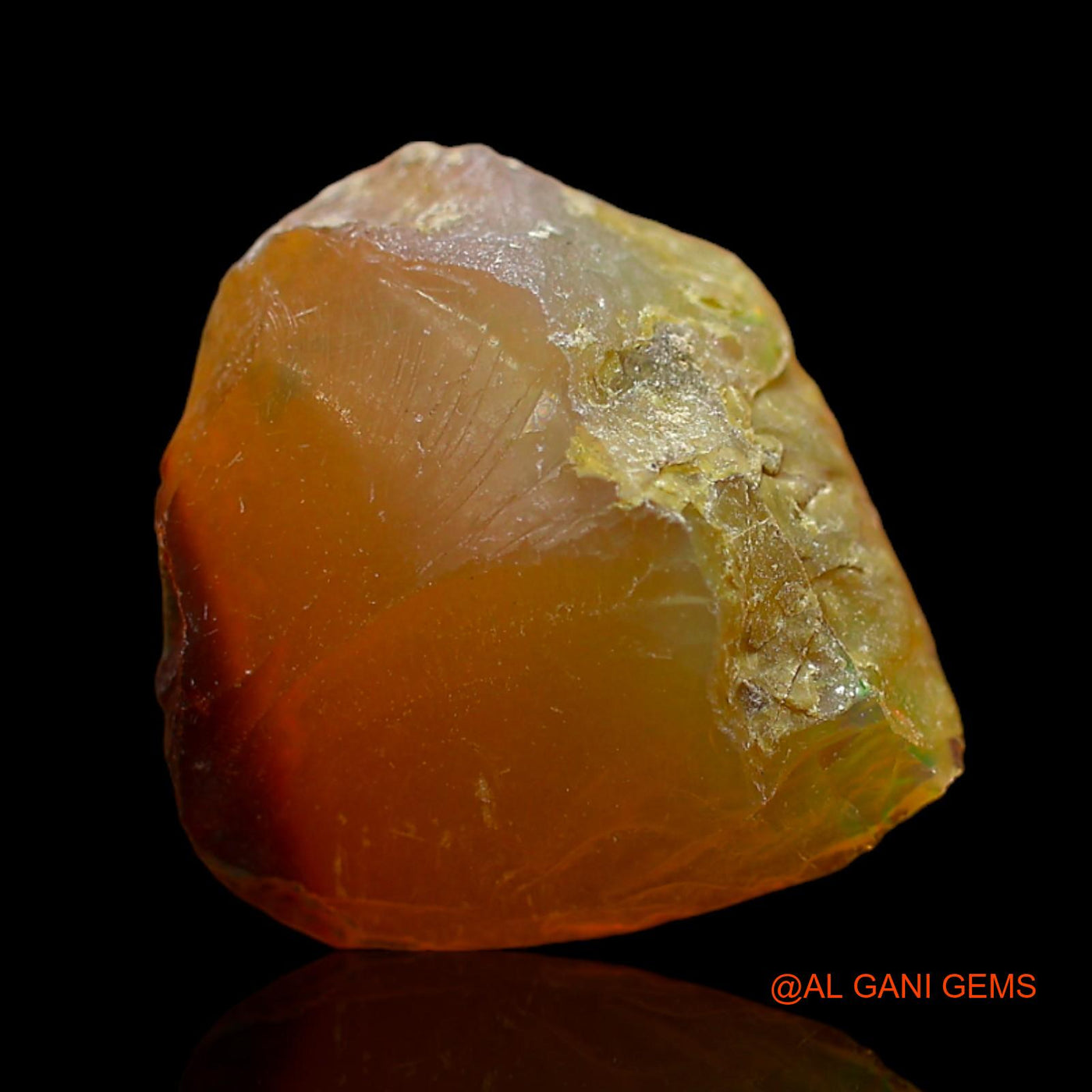 5.00 Cts Natural Ethiopian Fire Opal Fancy Rough Loose Gemstone For Jewelry 14x13x6 mm E-176