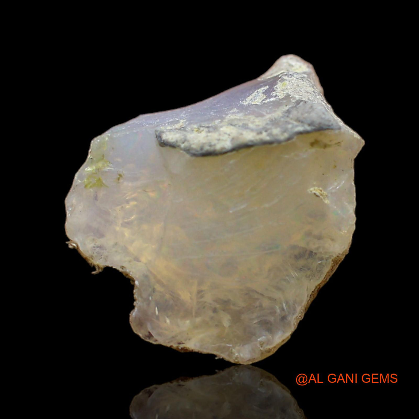 5.00 Cts Natural Ethiopian Fire Opal Loose Gemstone Fancy Rough 14x14x7 mm E-177