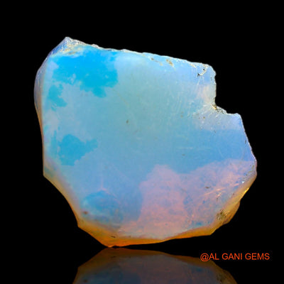 5.00 Cts Natural Ethiopian Fire Opal Loose Gemstone Fancy Rough 15x12x6 mm E-178
