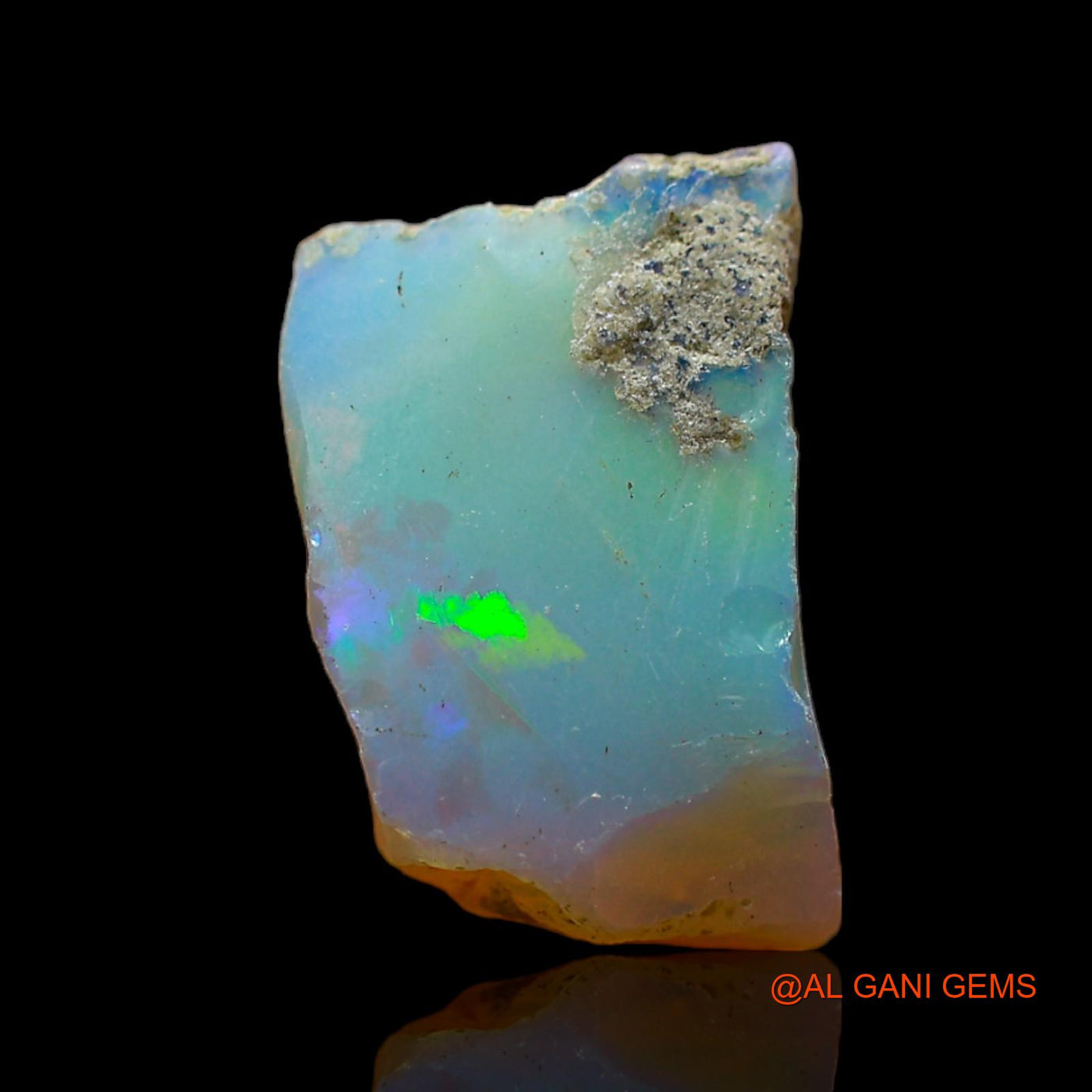 Natural Fire Opal Gemstone 5.00 Cts Loose Fancy Rough From Ethiopia 14x9x7 mm E-179