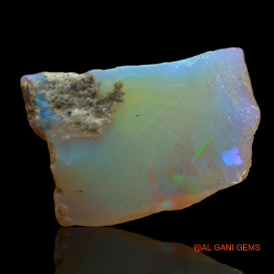Natural Fire Opal Gemstone 5.00 Cts Loose Fancy Rough From Ethiopia 14x9x7 mm E-179