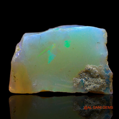 Natural Fire Opal Gemstone 5.00 Cts Loose Fancy Rough From Ethiopia 14x9x7 mm E-179