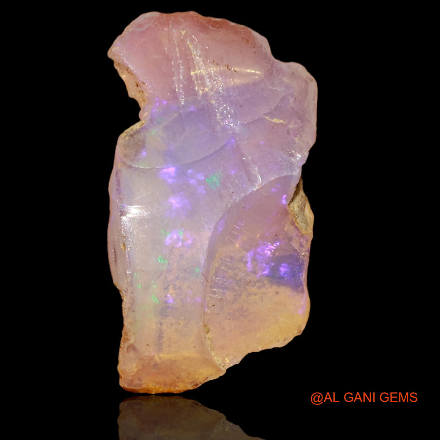 4.90 Cts Unheated Ethiopian Fire Opal Loose Gemstone Fancy Rough Natural 19x11x7 mm E-17