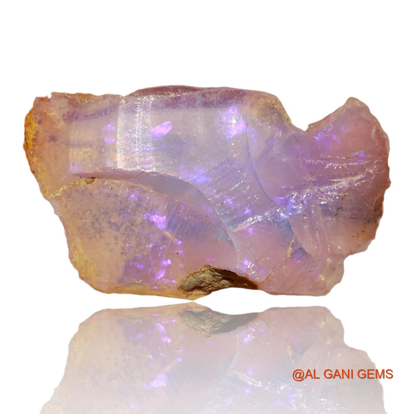 4.90 Cts Unheated Ethiopian Fire Opal Loose Gemstone Fancy Rough Natural 19x11x7 mm E-17