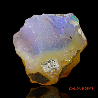 Natural Fire Opal Gemstone 4.00 Cts Loose Fancy Rough From Ethiopia 13x13x7 mm E-180