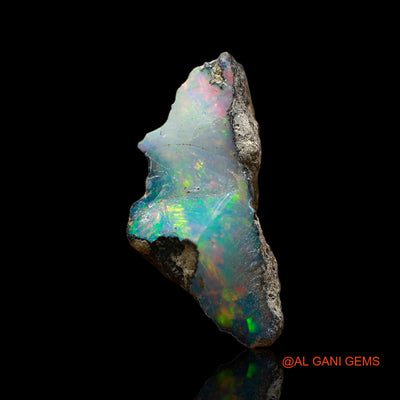 Natural Untreated Fire Opal Loose Gemstone Fancy Rough From Ethiopia 6.00 Cts 21x9x10 mm E-182